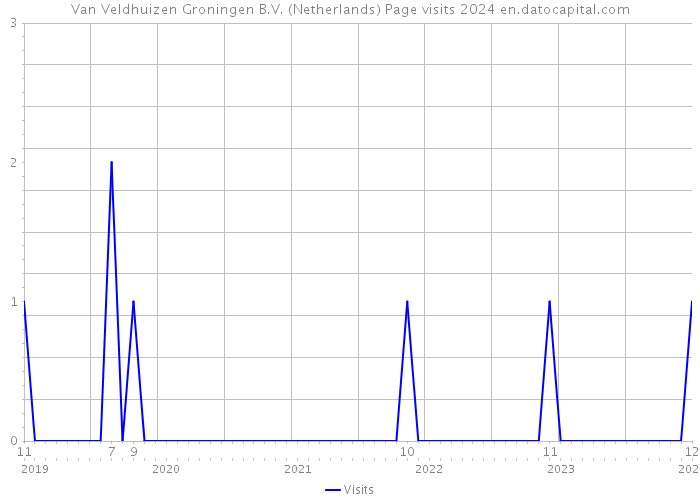 Van Veldhuizen Groningen B.V. (Netherlands) Page visits 2024 