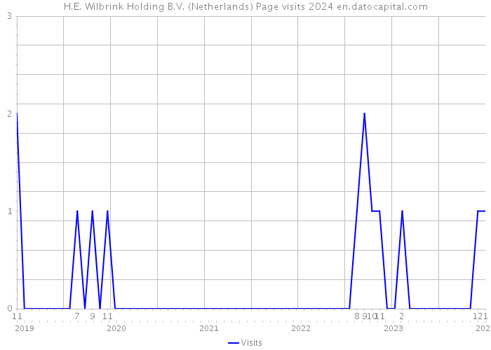 H.E. Wilbrink Holding B.V. (Netherlands) Page visits 2024 
