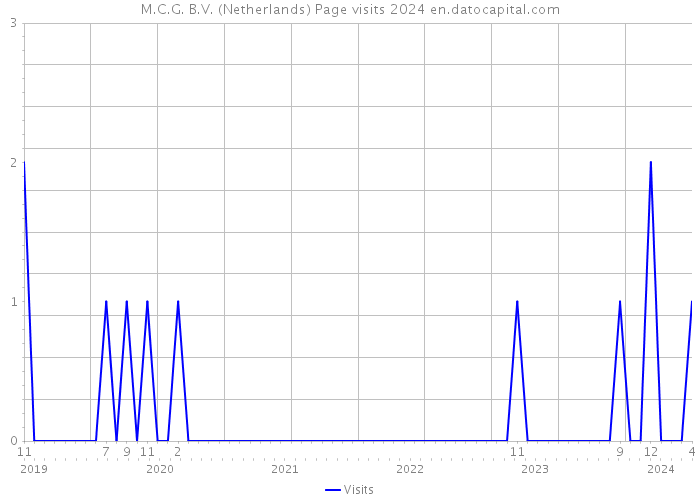 M.C.G. B.V. (Netherlands) Page visits 2024 