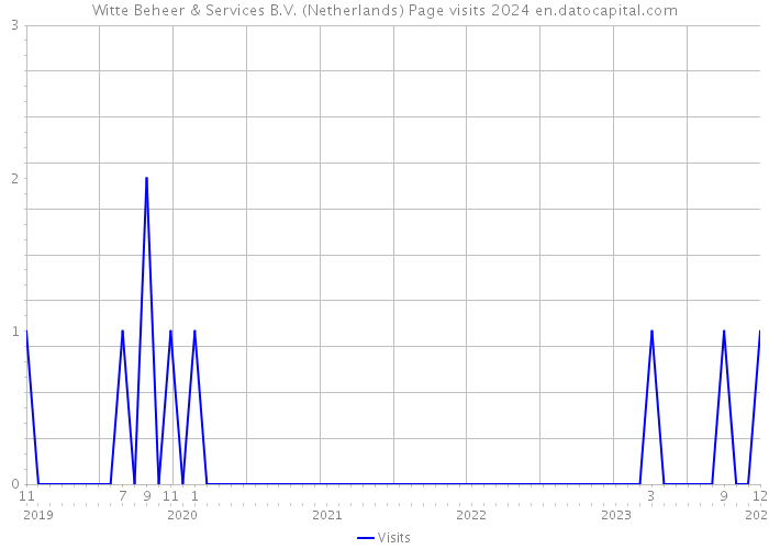 Witte Beheer & Services B.V. (Netherlands) Page visits 2024 