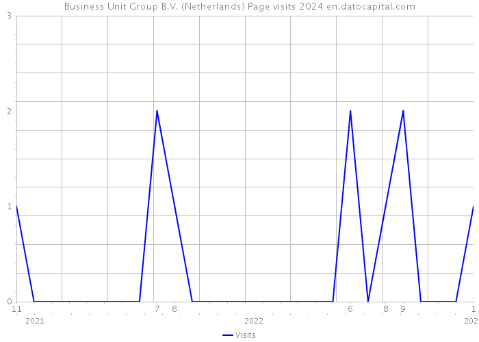 Business Unit Group B.V. (Netherlands) Page visits 2024 