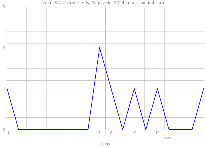 Voets B.V. (Netherlands) Page visits 2024 