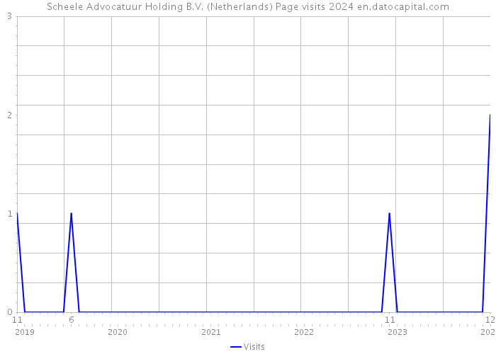 Scheele Advocatuur Holding B.V. (Netherlands) Page visits 2024 