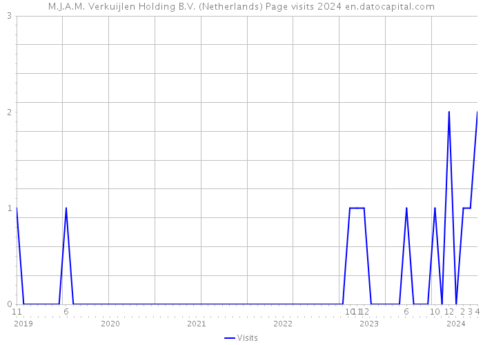 M.J.A.M. Verkuijlen Holding B.V. (Netherlands) Page visits 2024 