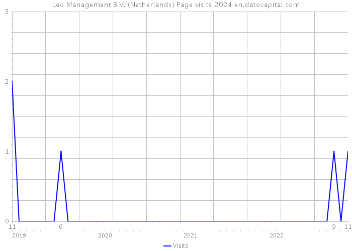 Leo Management B.V. (Netherlands) Page visits 2024 