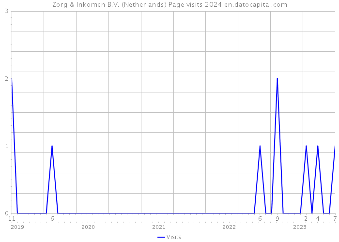 Zorg & Inkomen B.V. (Netherlands) Page visits 2024 