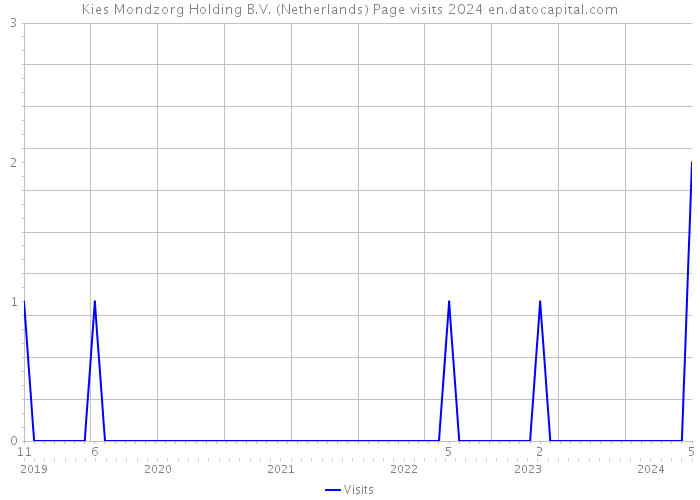 Kies Mondzorg Holding B.V. (Netherlands) Page visits 2024 