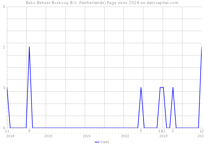 Bebo Beheer Boskoop B.V. (Netherlands) Page visits 2024 
