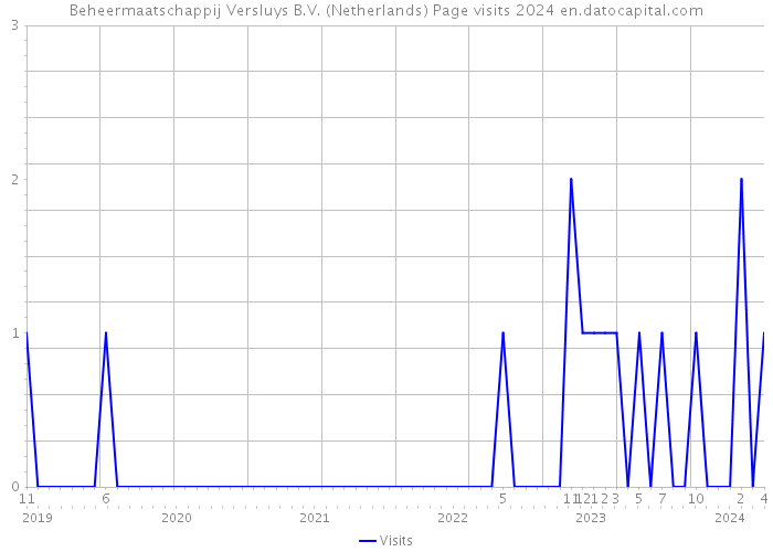 Beheermaatschappij Versluys B.V. (Netherlands) Page visits 2024 