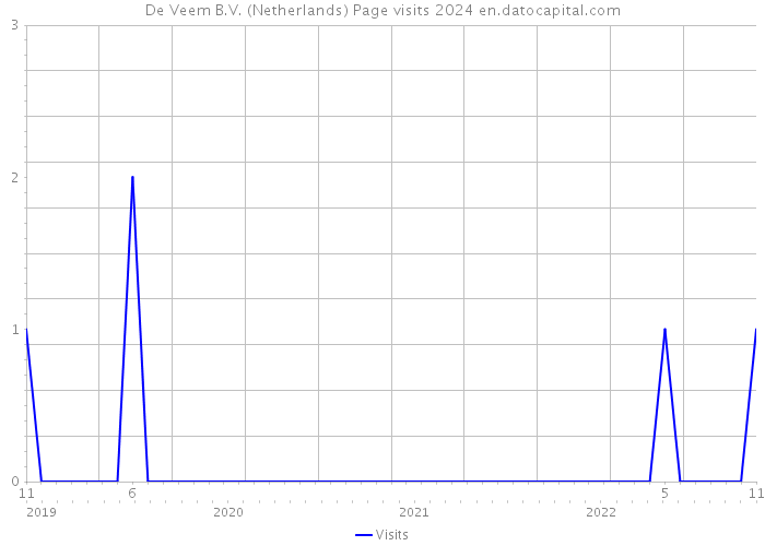 De Veem B.V. (Netherlands) Page visits 2024 