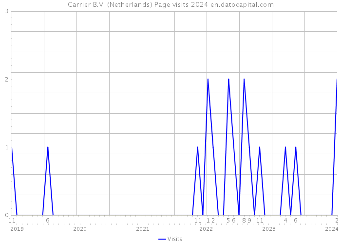 Carrier B.V. (Netherlands) Page visits 2024 