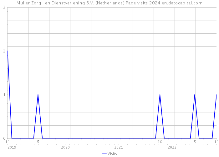 Muller Zorg- en Dienstverlening B.V. (Netherlands) Page visits 2024 