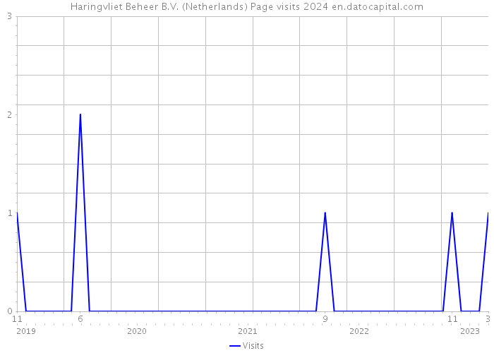 Haringvliet Beheer B.V. (Netherlands) Page visits 2024 