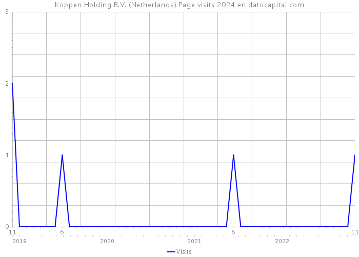 Koppen Holding B.V. (Netherlands) Page visits 2024 