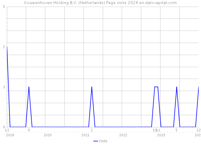Kouwenhoven Holding B.V. (Netherlands) Page visits 2024 