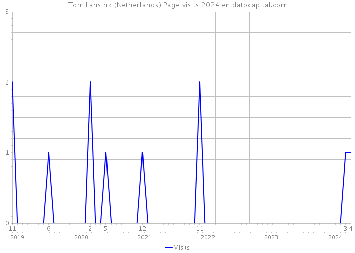 Tom Lansink (Netherlands) Page visits 2024 