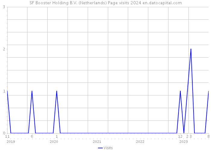 SF Booster Holding B.V. (Netherlands) Page visits 2024 
