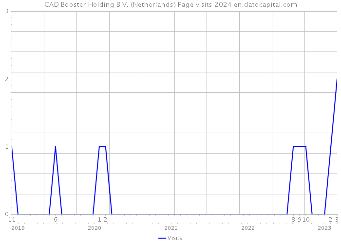 CAD Booster Holding B.V. (Netherlands) Page visits 2024 