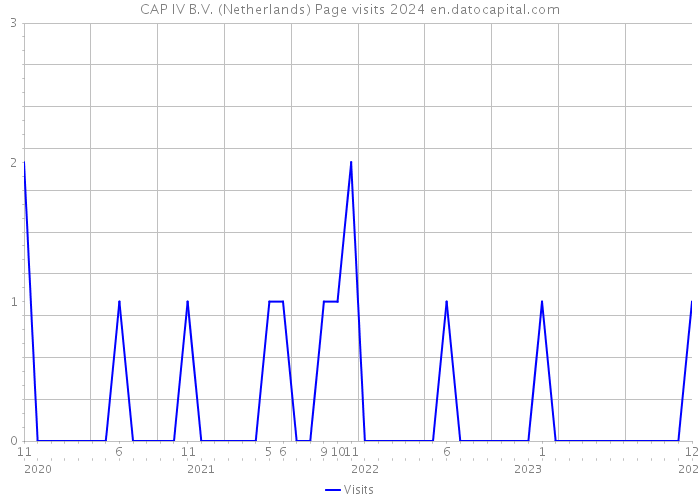 CAP IV B.V. (Netherlands) Page visits 2024 