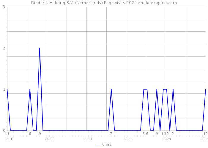 Diederik Holding B.V. (Netherlands) Page visits 2024 