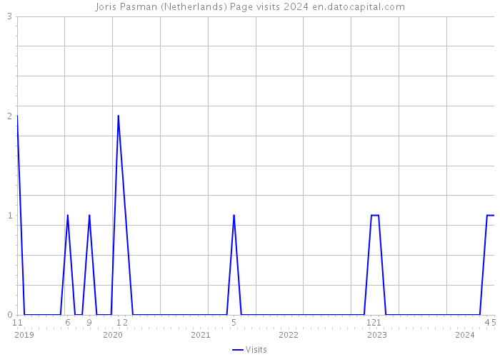 Joris Pasman (Netherlands) Page visits 2024 