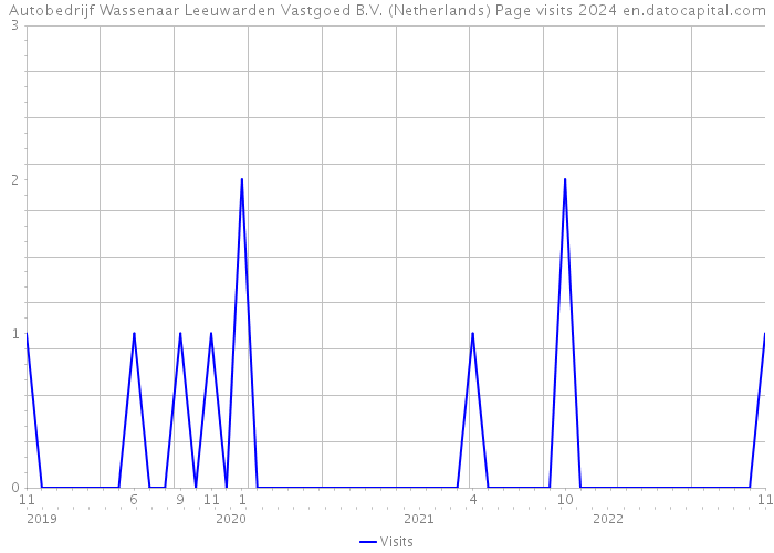Autobedrijf Wassenaar Leeuwarden Vastgoed B.V. (Netherlands) Page visits 2024 