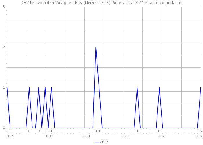 DHV Leeuwarden Vastgoed B.V. (Netherlands) Page visits 2024 