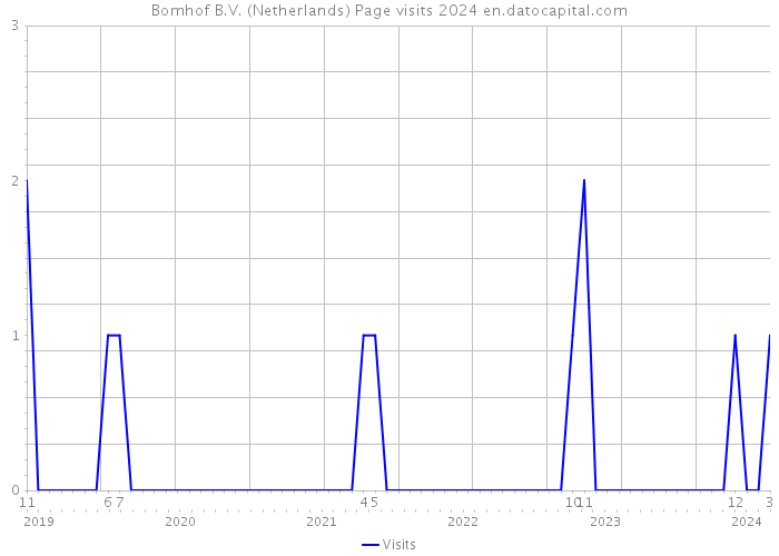 Bomhof B.V. (Netherlands) Page visits 2024 