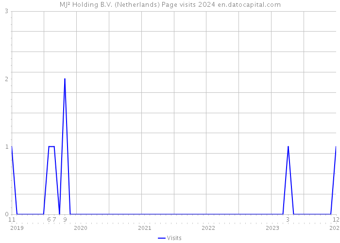 MJ² Holding B.V. (Netherlands) Page visits 2024 