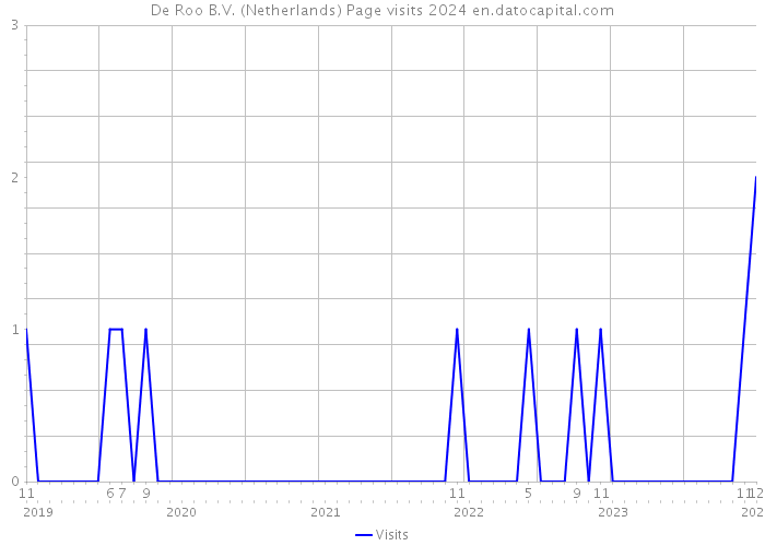 De Roo B.V. (Netherlands) Page visits 2024 