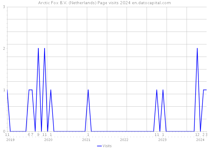Arctic Fox B.V. (Netherlands) Page visits 2024 