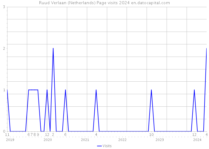 Ruud Verlaan (Netherlands) Page visits 2024 