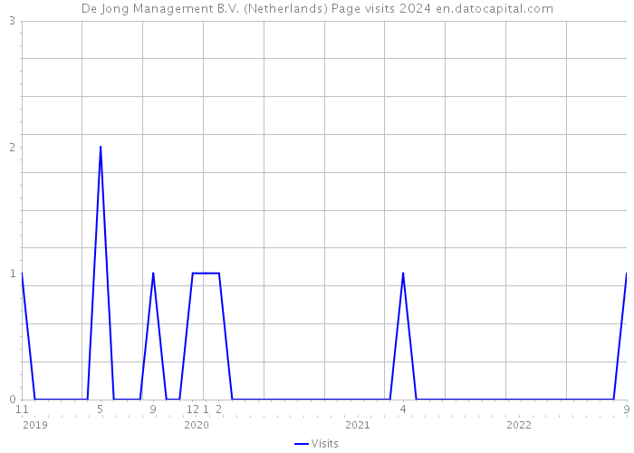 De Jong Management B.V. (Netherlands) Page visits 2024 