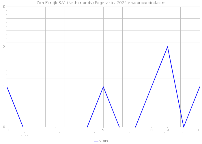 Zon Eerlijk B.V. (Netherlands) Page visits 2024 