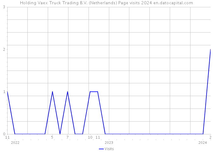 Holding Vaex Truck Trading B.V. (Netherlands) Page visits 2024 