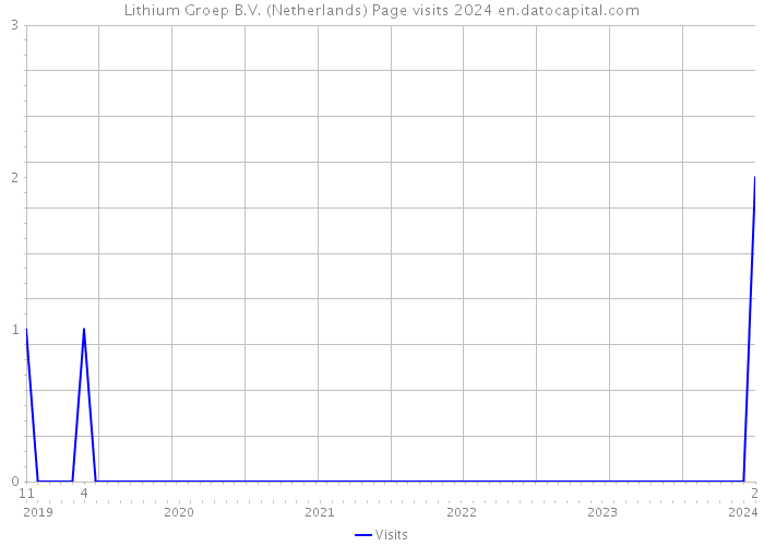 Lithium Groep B.V. (Netherlands) Page visits 2024 