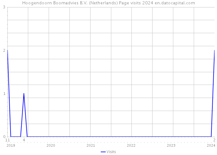 Hoogendoorn Boomadvies B.V. (Netherlands) Page visits 2024 
