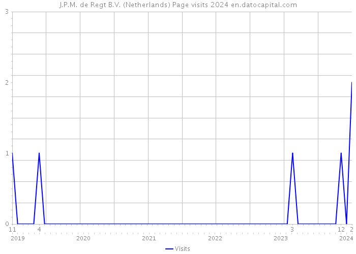 J.P.M. de Regt B.V. (Netherlands) Page visits 2024 