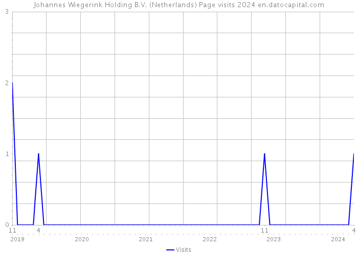Johannes Wiegerink Holding B.V. (Netherlands) Page visits 2024 