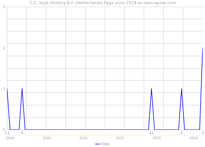 C.C. Vuijk Holding B.V. (Netherlands) Page visits 2024 