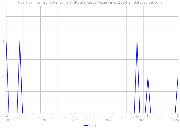 koert van riemsdijk beheer B.V. (Netherlands) Page visits 2024 