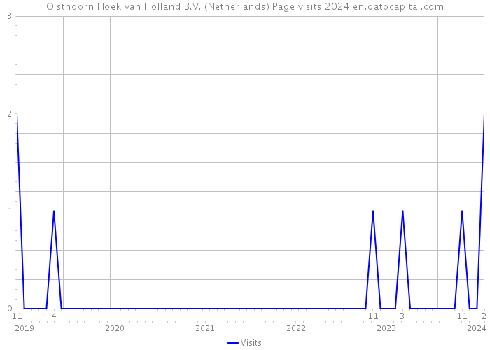Olsthoorn Hoek van Holland B.V. (Netherlands) Page visits 2024 