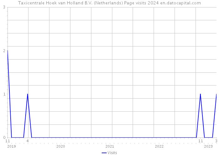 Taxicentrale Hoek van Holland B.V. (Netherlands) Page visits 2024 