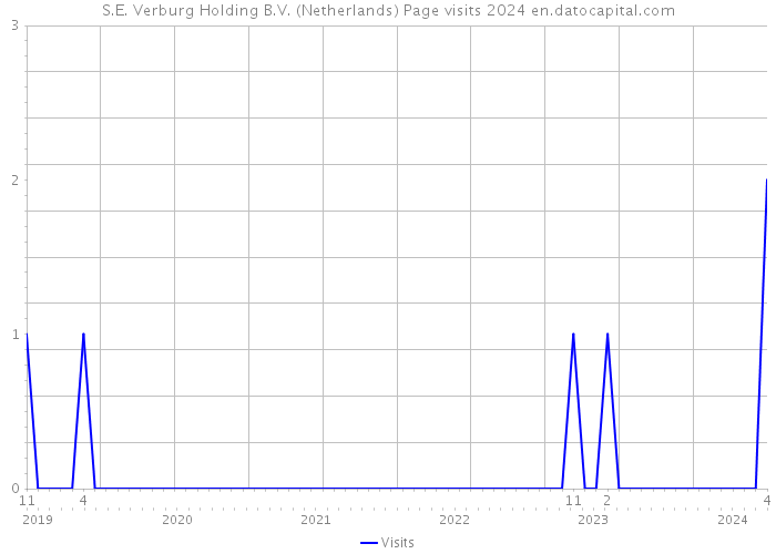 S.E. Verburg Holding B.V. (Netherlands) Page visits 2024 