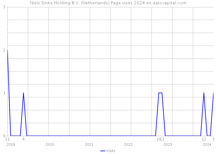 Niels Sinke Holding B.V. (Netherlands) Page visits 2024 