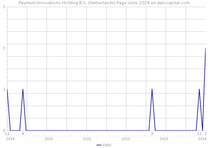 Payment Innovations Holding B.V. (Netherlands) Page visits 2024 
