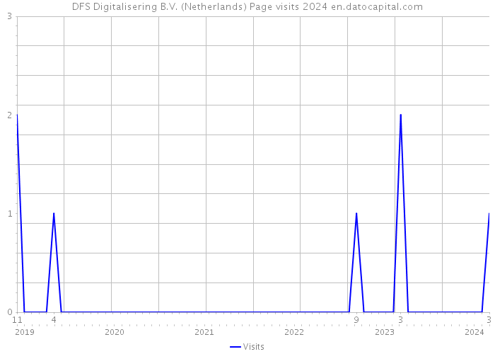 DFS Digitalisering B.V. (Netherlands) Page visits 2024 