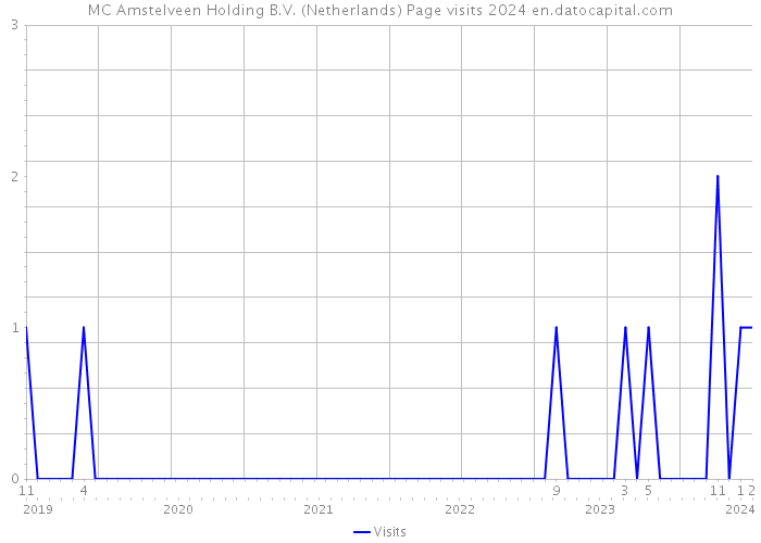 MC Amstelveen Holding B.V. (Netherlands) Page visits 2024 