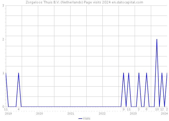 Zorgeloos Thuis B.V. (Netherlands) Page visits 2024 