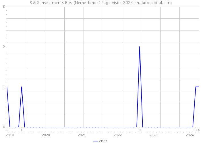 S & S Investments B.V. (Netherlands) Page visits 2024 